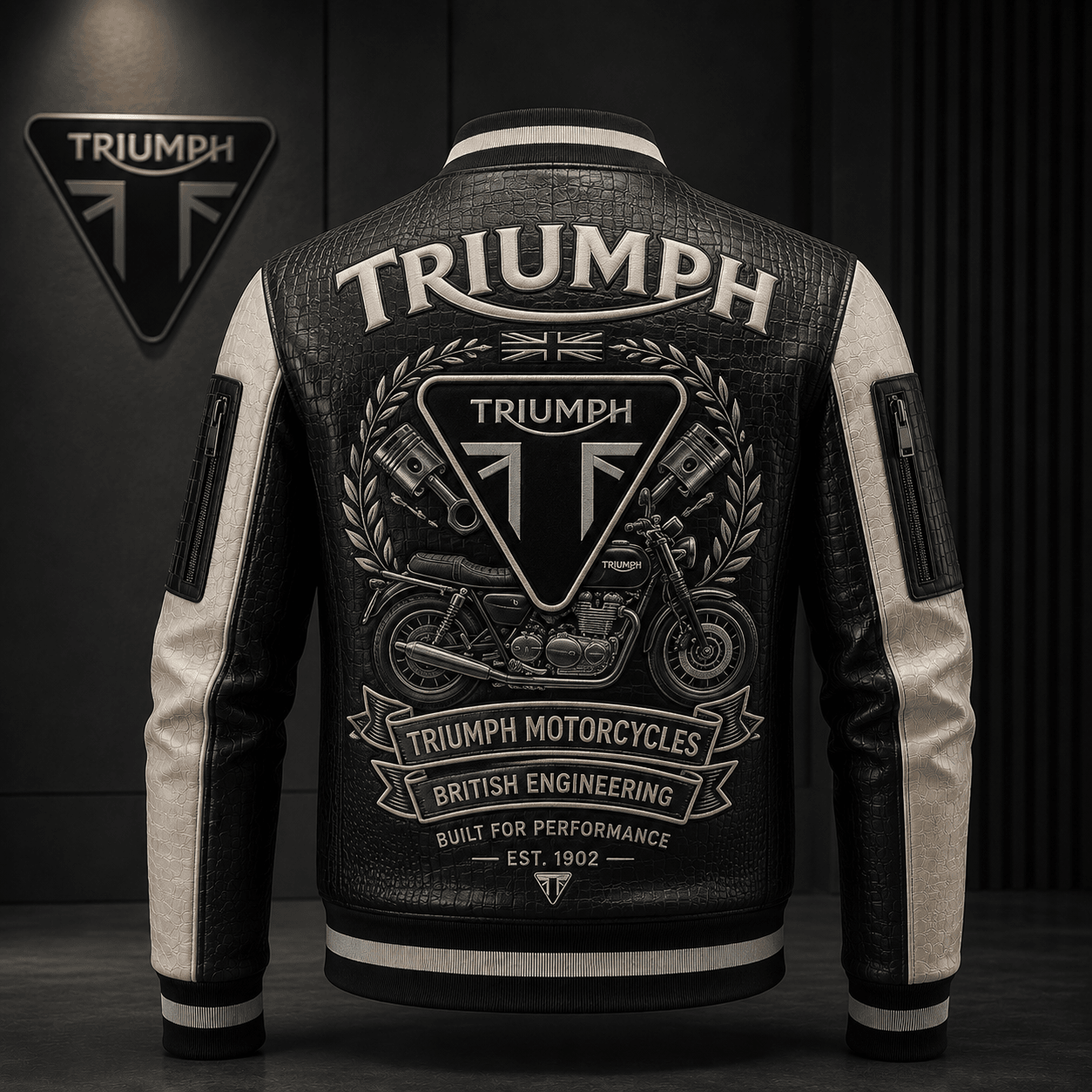 Premium TRI Leather Zipper Jacket TNSM