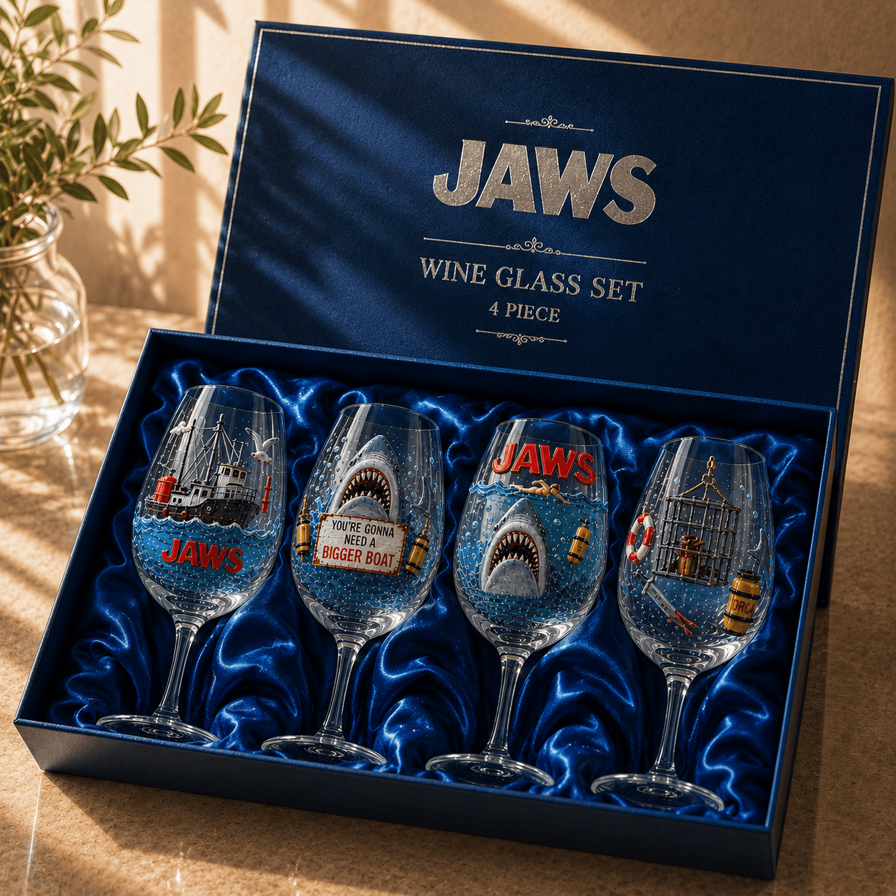 Premium JAWS Wine Glass Cup NHVH