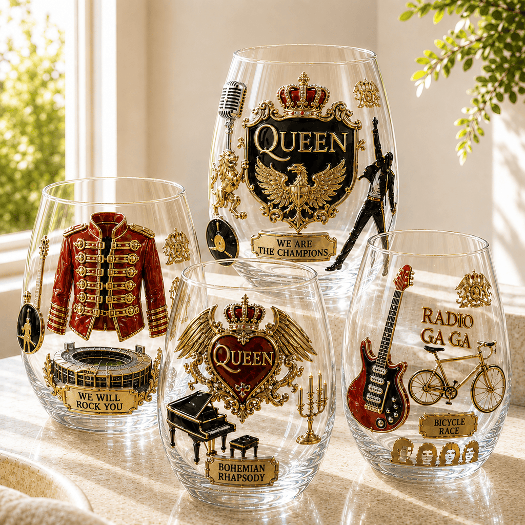 Premium QNN Wine Glass Cup TMH
