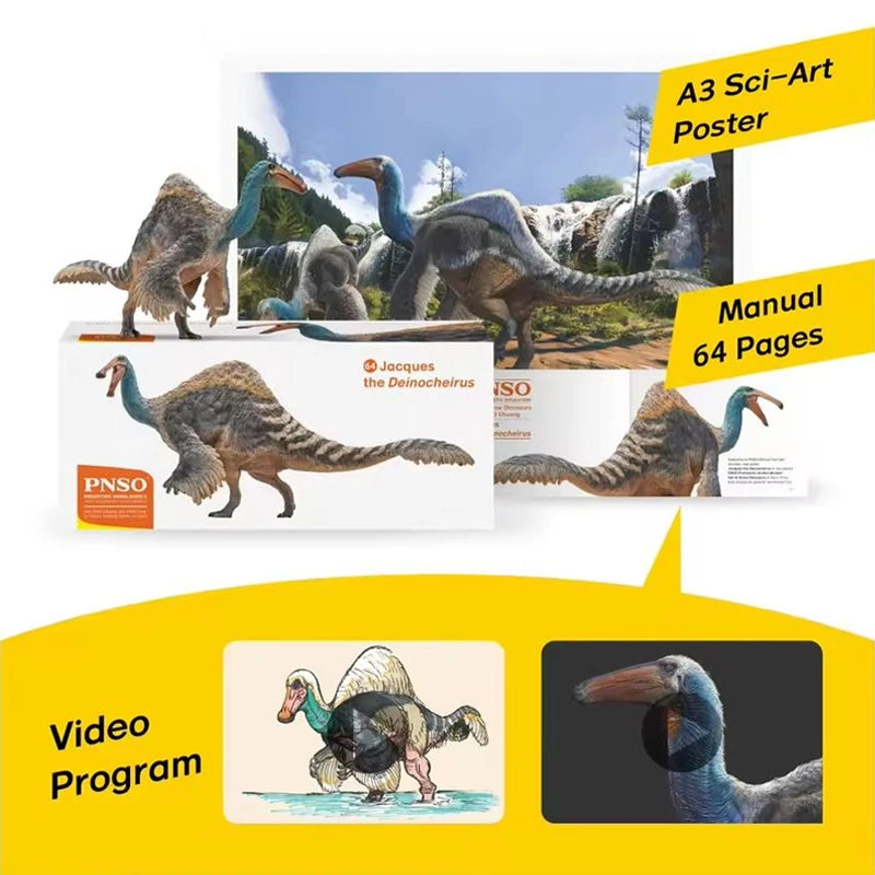 Prehistoric Dinosaur Models 64 Jacques the Deinocheirus Dinosaur Model Figurine Festival Gifts For Boys Collect Ornaments